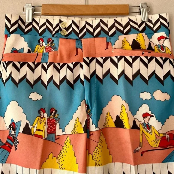 Vintage David Smith Golf Pants • Men’s Colorful ’70s Poly Slacks • 34 36 38 - Picture 3 of 14